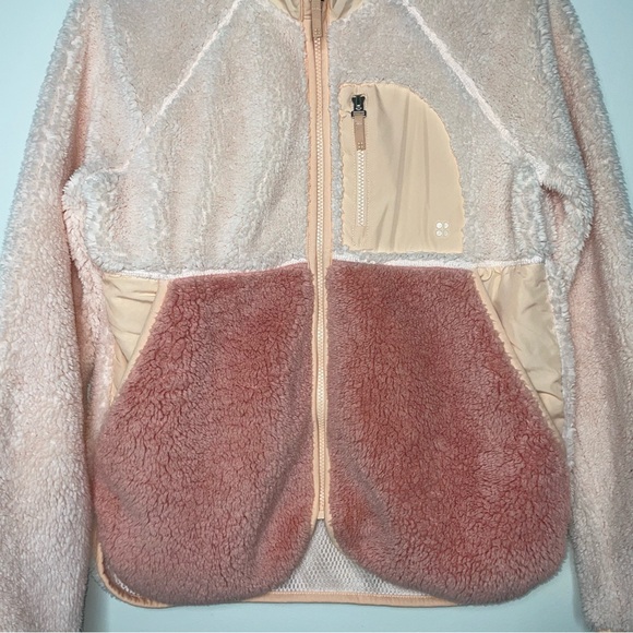 Sweaty Betty Women's Jacket Tulle Pink Soft Touch Pennine Full Zip Fleece Size 6 - Picture 4 of 11